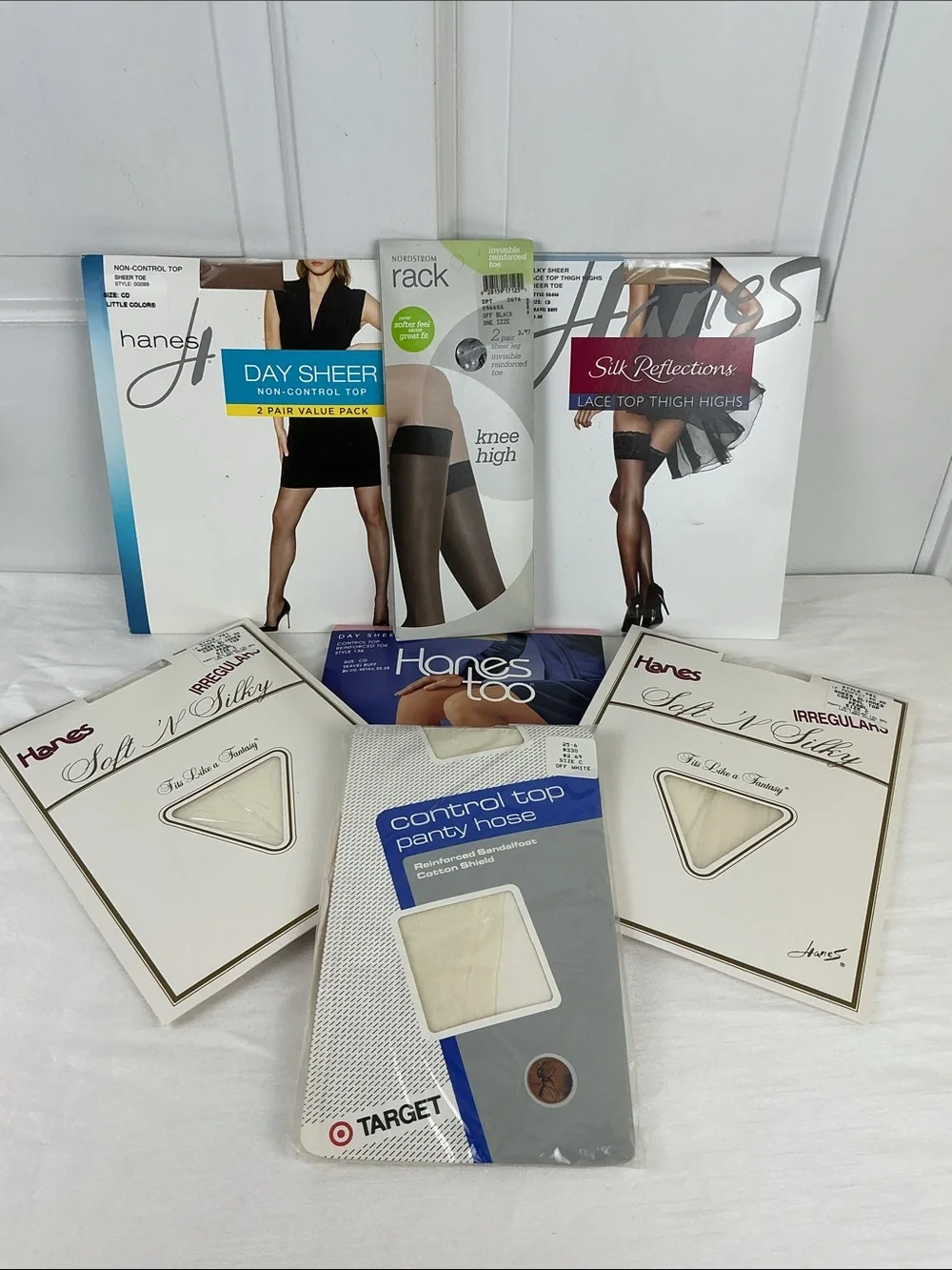 Vintage Pantyhose Lot Silk Reflections and More Size CD